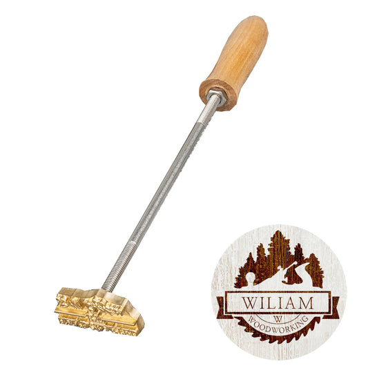 Custom Branding Iron for Wood Personalized Metal Branding Iron for leather, paper, plastic, food, leaf